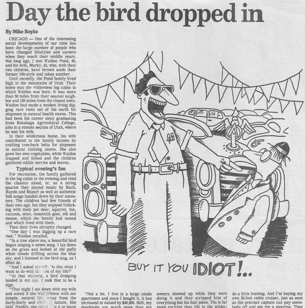 Day the Bird Dropped In